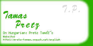 tamas pretz business card